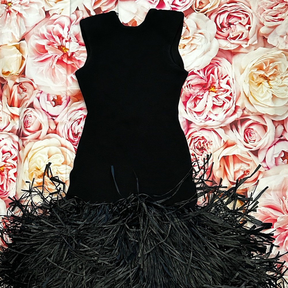 Aje Rushes Knit Midi Dress